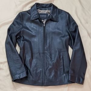 💜100% MED Leather Jacket